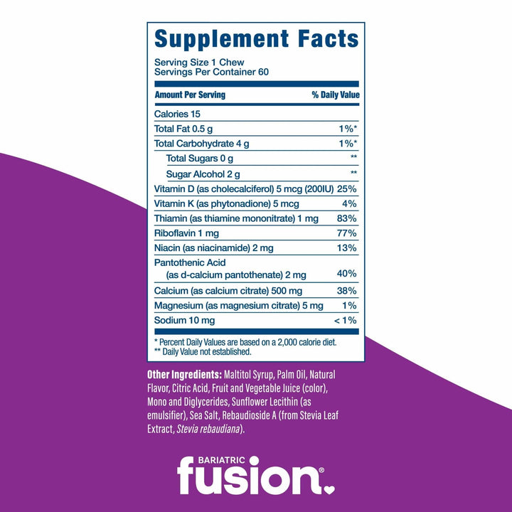 Cran-Grape Bariatric Calcium Citrate Soft Chews